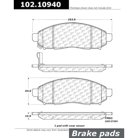 CTEK Brake Pads,102.10940